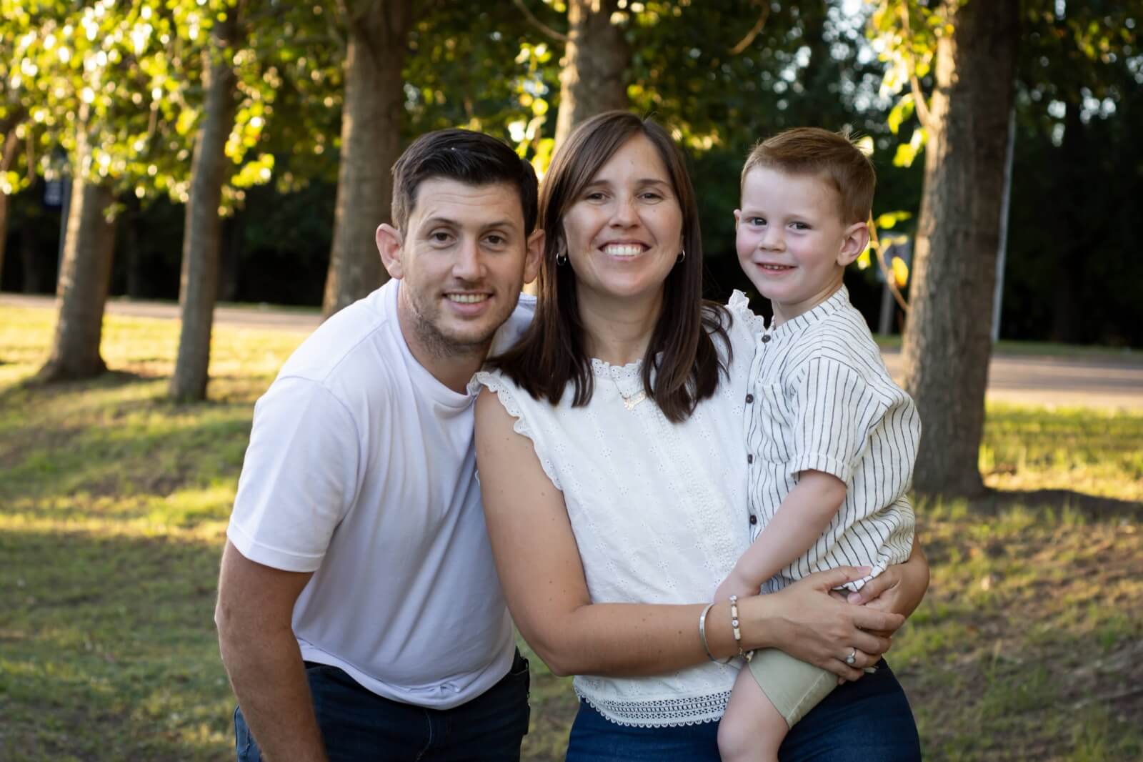 Agustina y su familia